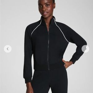 SPANX Women's Black Bomber Jacket